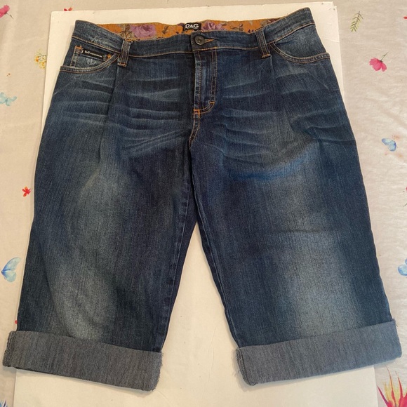 Love Affair By D&G Oversized Denim Shorts - Picture 1 of 9